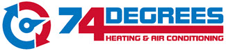 74 Degrees Heating & Air Conditioning Logo